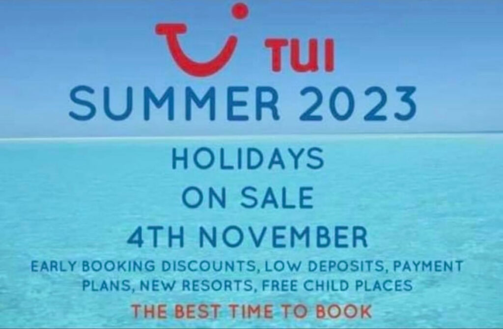 TUI Summer holidays 2023