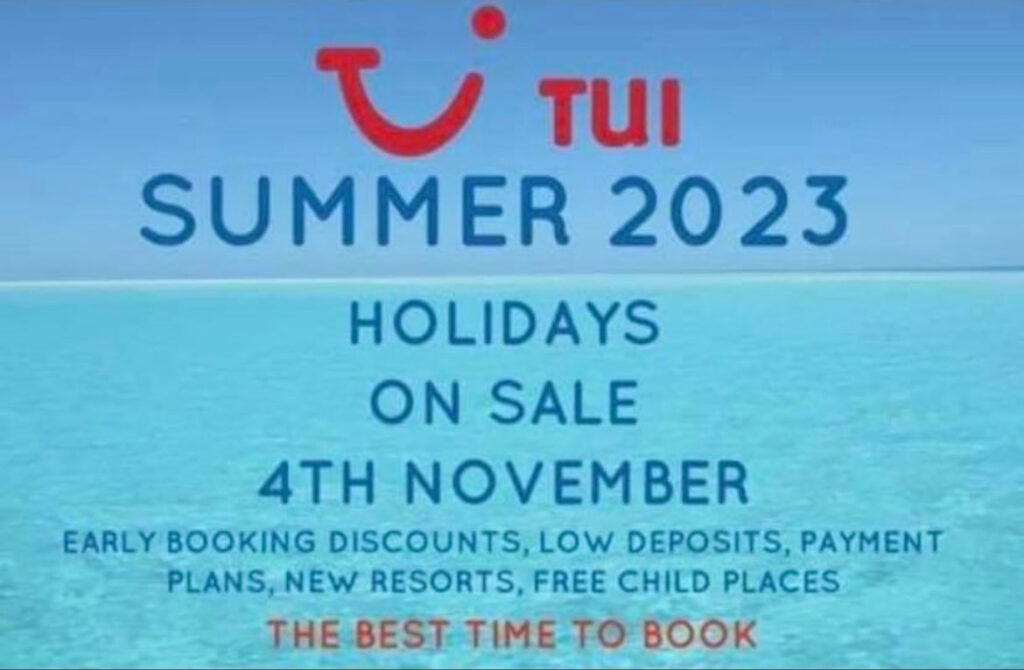 TUI Summer 2023 launch Offers at Arena Shopping Center